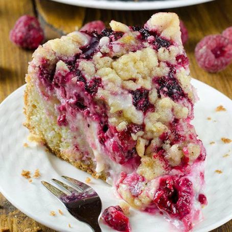 Raspberry Cream Cheese Coffee Cake
